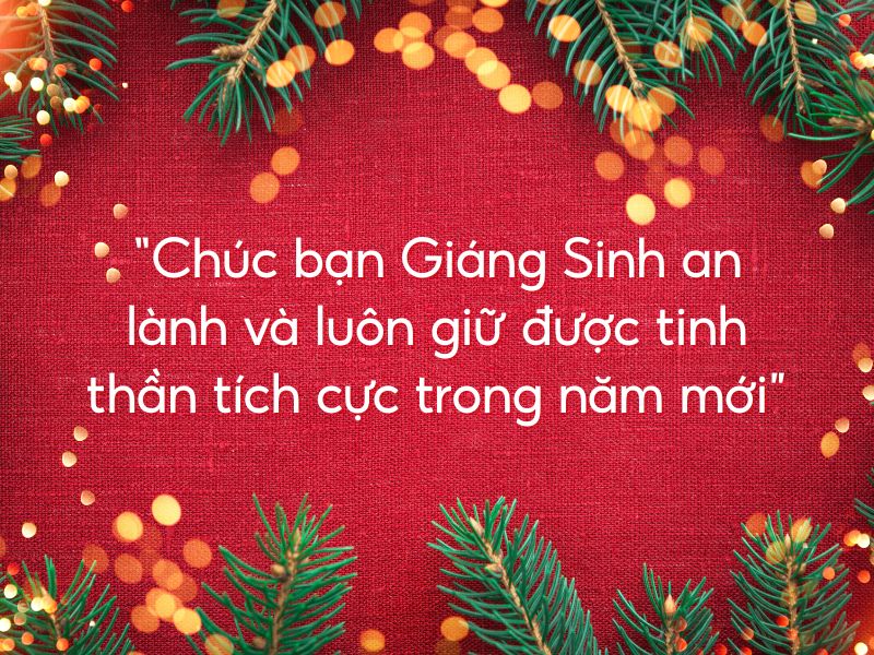 lời chúc giáng sinh truyền cảm hứng
