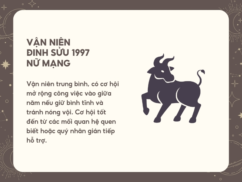 Vận niên tuổi Đinh Sửu năm 2026 năm mạng