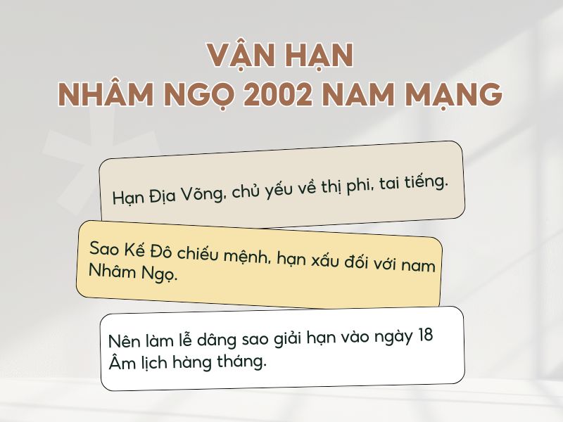 Vận hạn của nam Nhâm Ngọ năm 2026