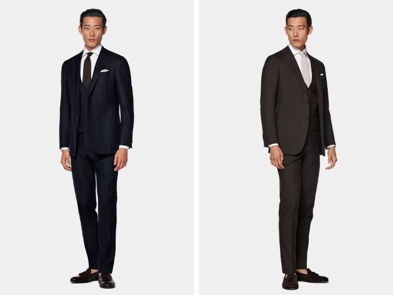 Cách phối vest nam với giày Loafer nam