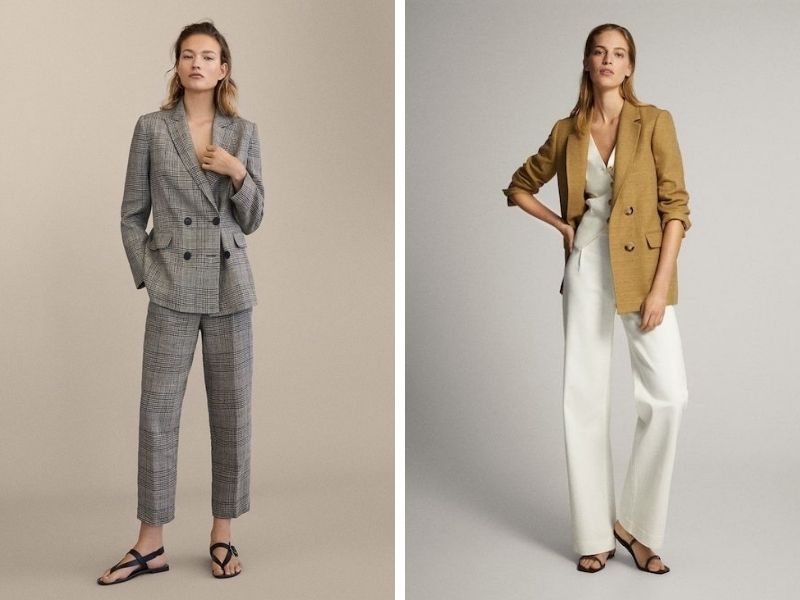 Cách phối vest nữ với giày sandal nữ