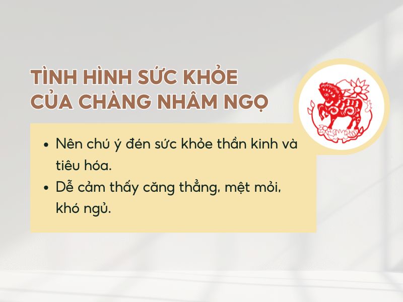 Nam Nhâm Ngọ chú ý đến sức khỏe trong năm 2026