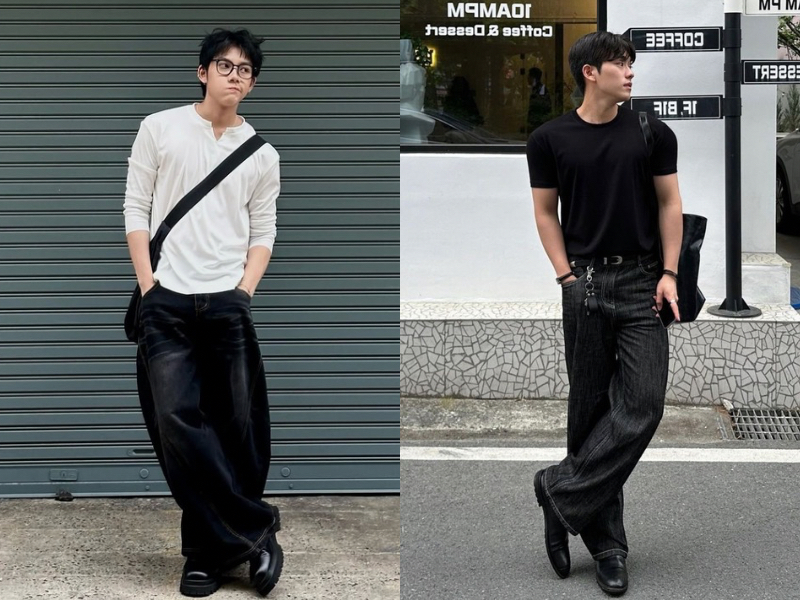 Phối quần jeans ống suông với boot