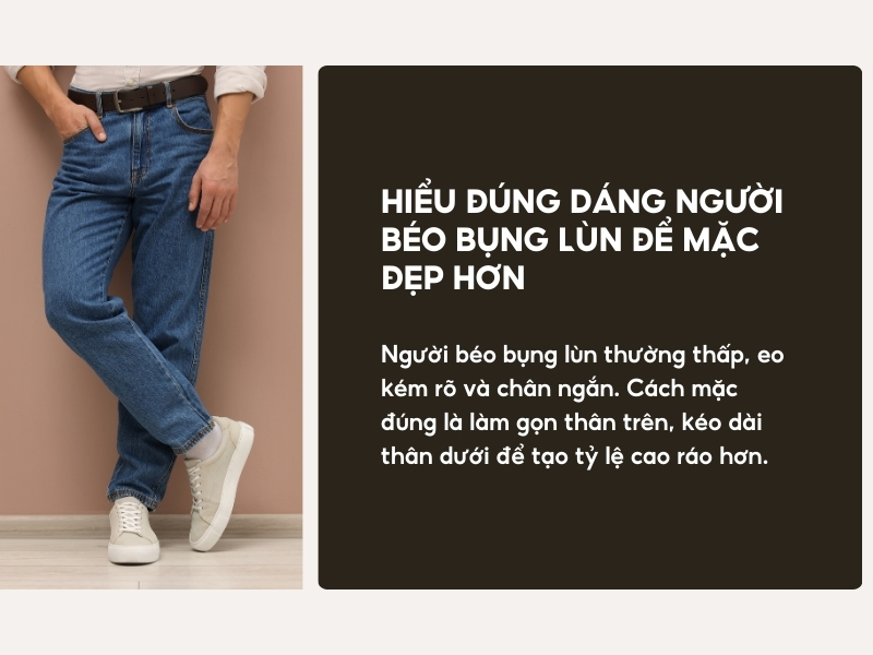 Hiểu đúng dáng người béo bụng lùn để mặc đẹp hơn