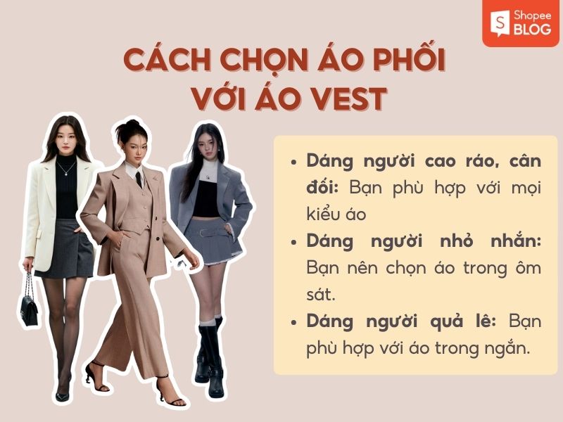 tips chọn áo mặc trong áo vest