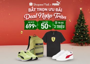bùng nổ siêu sale cuối năm PUMA Super Brand Day trên Shopee