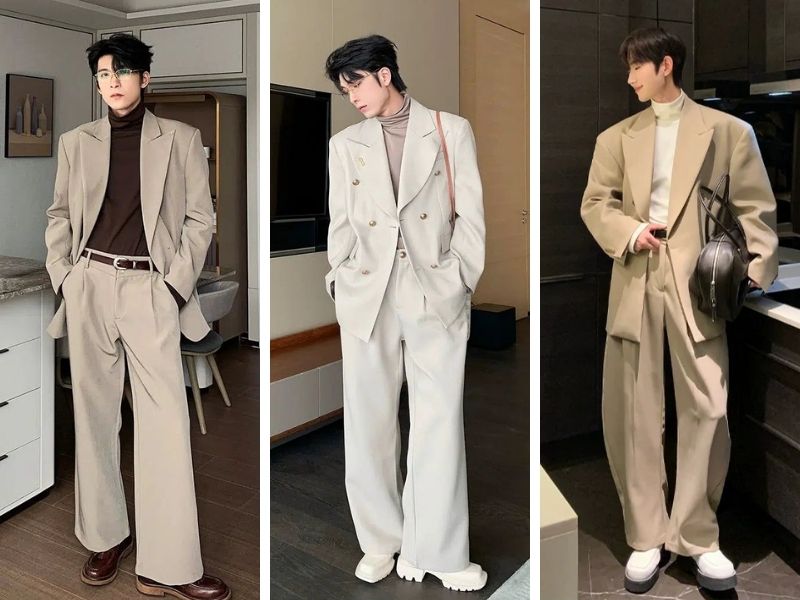 Cách phối đồ nam đi chơi Tết với suit