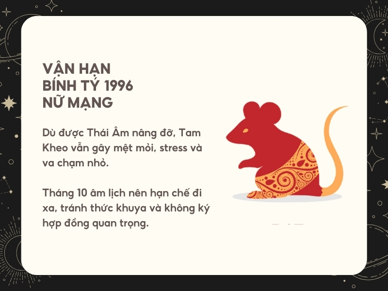 Vận hạn tử vi tuổi Bính Tý năm 2026 nữ mạng