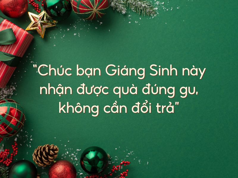lời chúc giáng sinh hài hước cho bạn bè