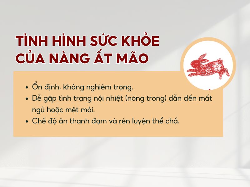 Tuổi Ất Mão nữ mạng 1975 chú ý đến sức khỏe trong năm 2026 