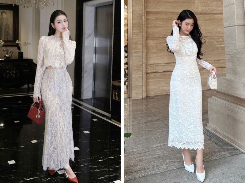 Đầm ren đi tiệc