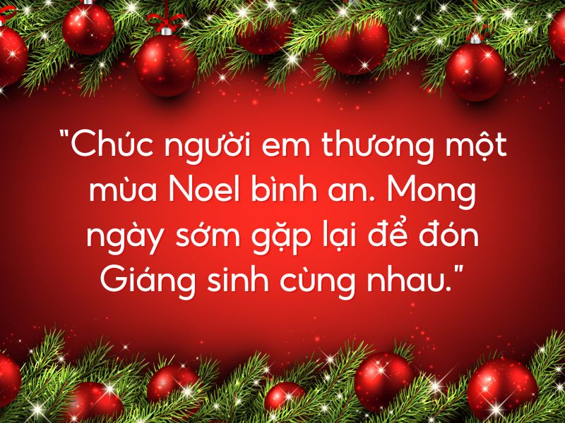 chúc giáng sinh người yêu xa