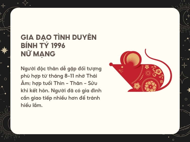 Gia đạo – tình duyên tử vi tuổi Bính Tý năm 2026 nữ mạng.
