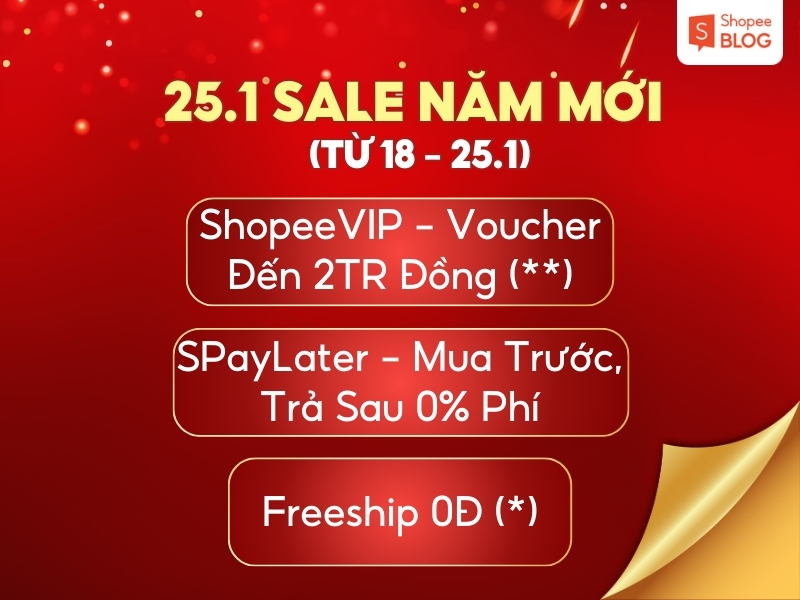 Tận hưởng mùa Tết sôi động Siêu Sale Năm Mới (từ 18 - 25.1)