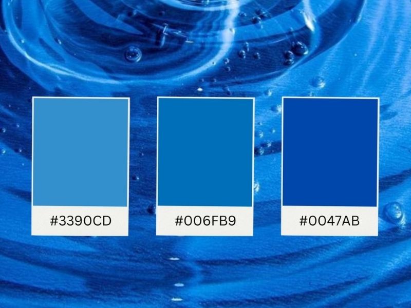 Các loại màu xanh coban