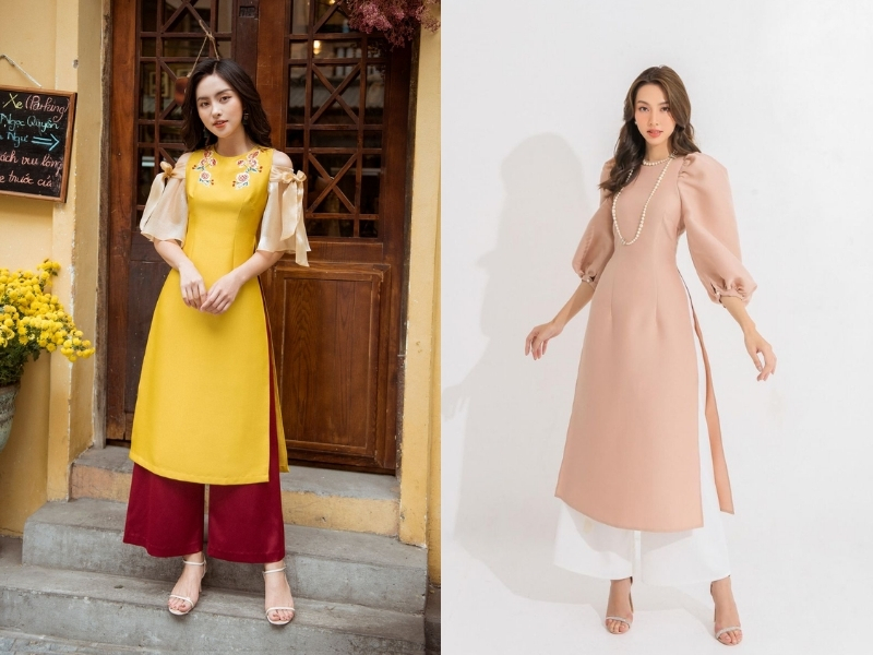 Áo dài mang giày gì đẹp, giày cao gót và áo dài