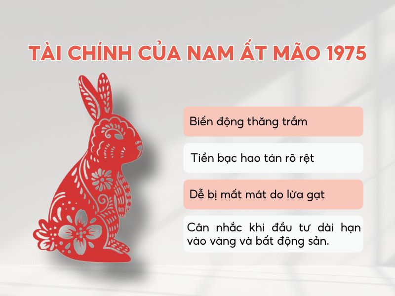 Tổng quan tài chính của tuổi Ất Mão nam mạng 1975