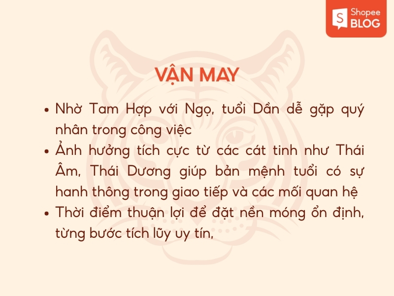 Vận may tuổi dần 2026