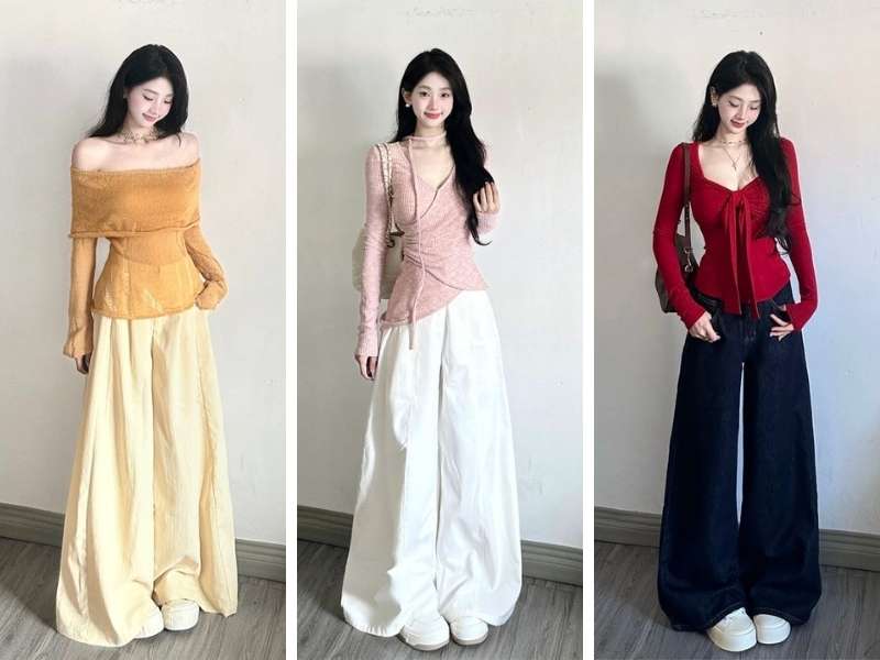 Set đồ đi chơi Tết cho nữ với quần dài