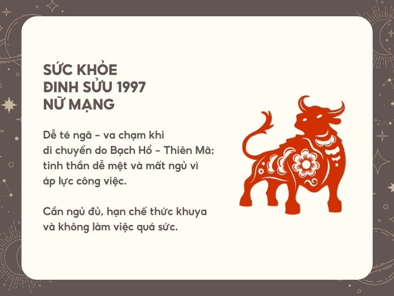 Sức khỏe tuổi Đinh Sửu năm 2026 năm mạng