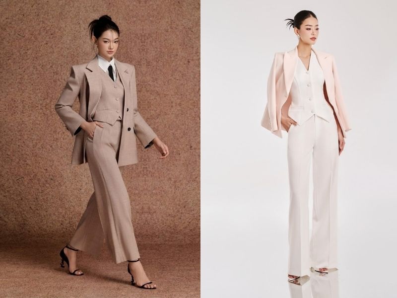 Áo gile mặc trong áo vest