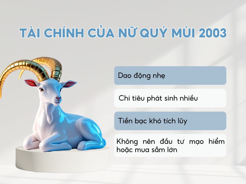 Tổng quan tài chính của nữ Quý Mùi năm 2026