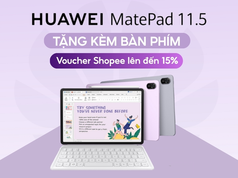 Ưu đãi khi mua HUAWEI MatePad 11.5 PaperMatte trên Shopee 