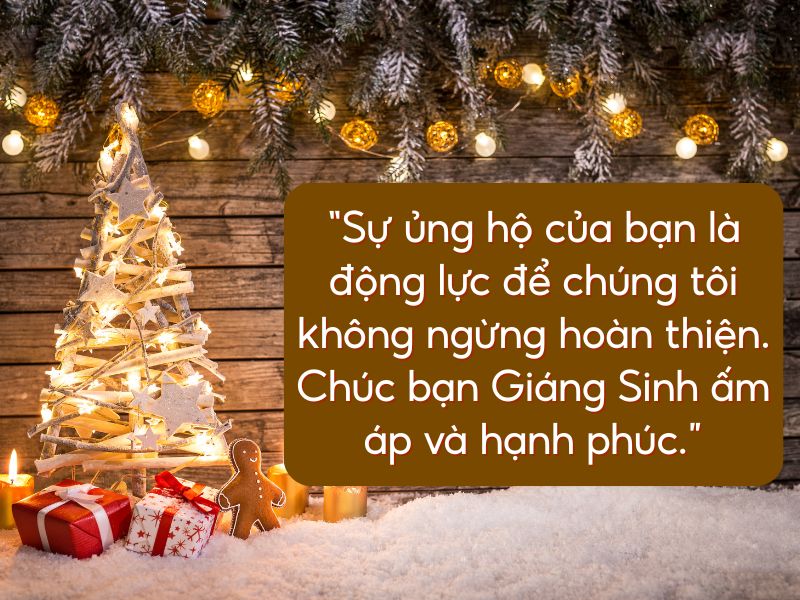 lời chúc giáng sinh khách hàng ý nghĩa