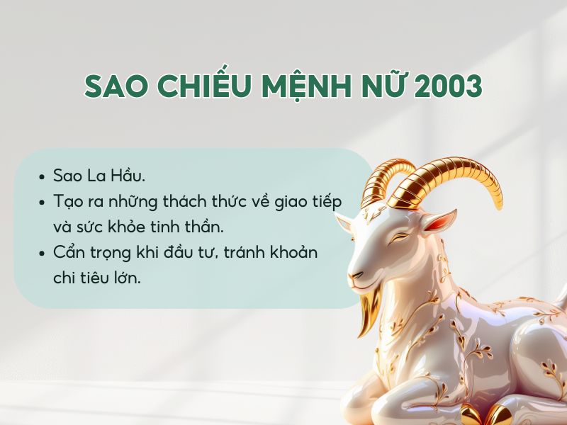Tổng quan về sao chiếu mệnh trong năm 2026 cho nữ Quý Mùi