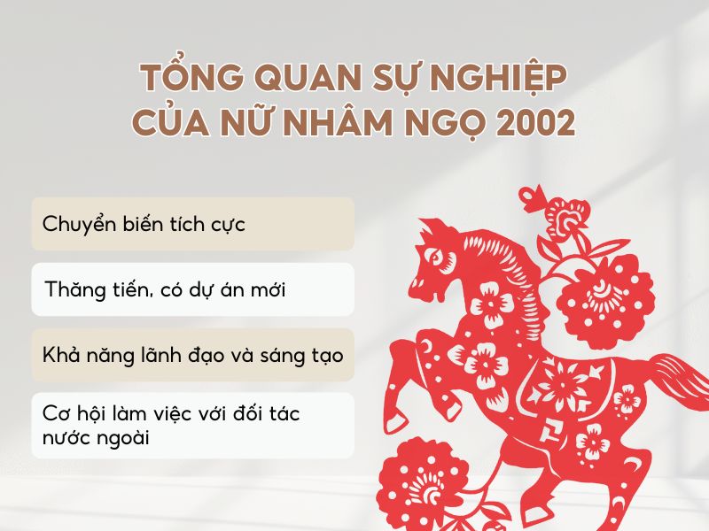 Sự nghiệp năm 2026 của nữ Nhâm Ngọ 