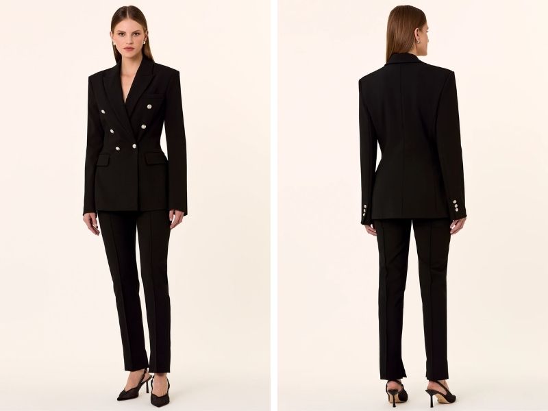 Suit nữ phối cùng giày Slingback nữ