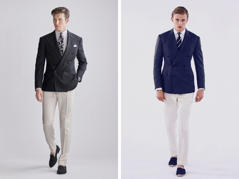 Cách phối vest nam với giày Boat Shoes nam