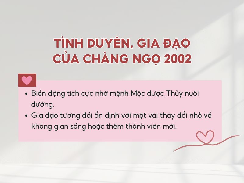 Tổng quan về gia đạo và tình duyên của nam Nhâm Ngọ năm 2026 