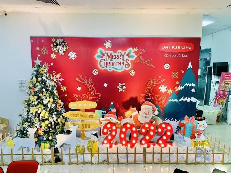 Trang trí Noel góc lớp học mầm non 