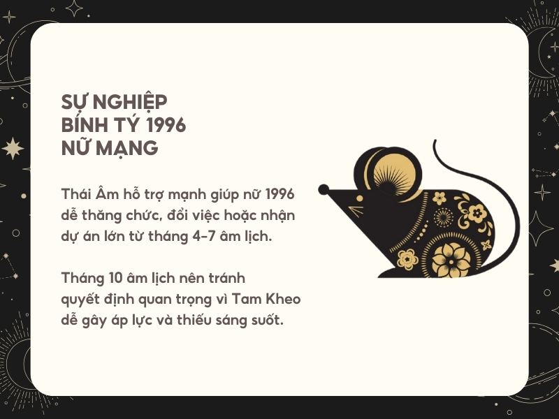 Sự nghiệp tử vi tuổi Bính Tý năm 2026 nữ mạng