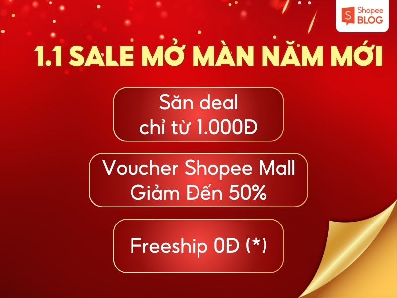 1.1 Tết Sale Mở Màn diễn ra vào ngày 01.01.2026