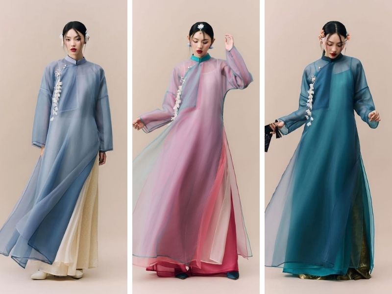 Phối đồ Tết cho nữ với áo dài cách tân