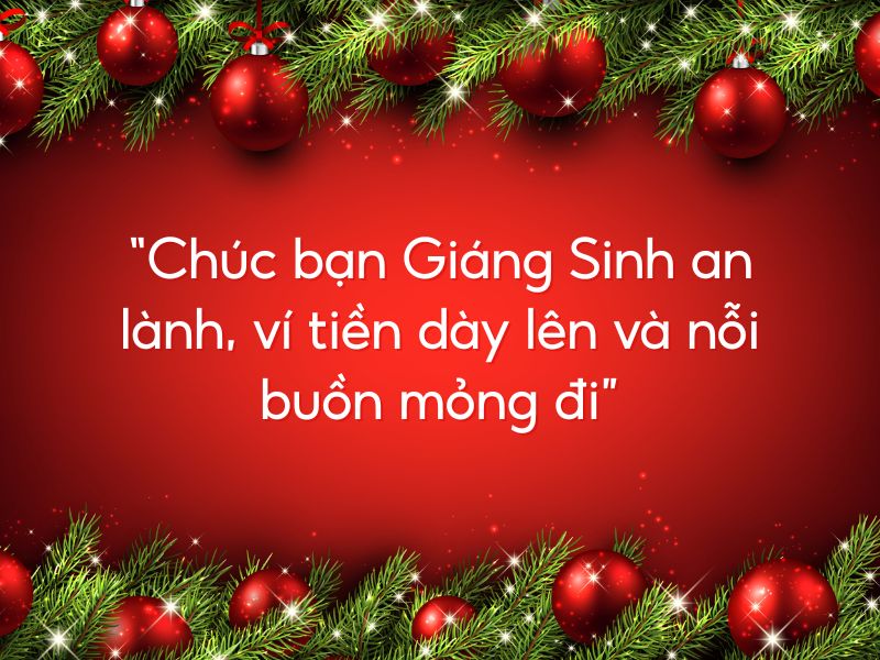lời chúc hài hước giáng sinh cho bạn bè