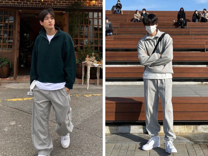 quần jogger áo sweater