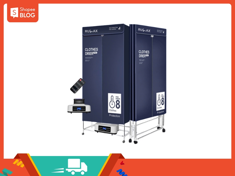 Tủ sấy quần áo Rulax 3 tầng