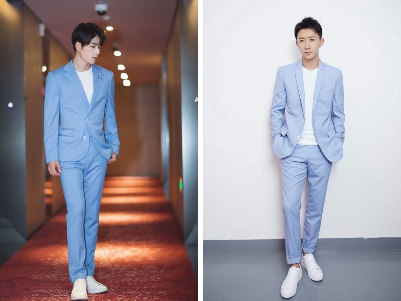 vest xanh sáng pastel