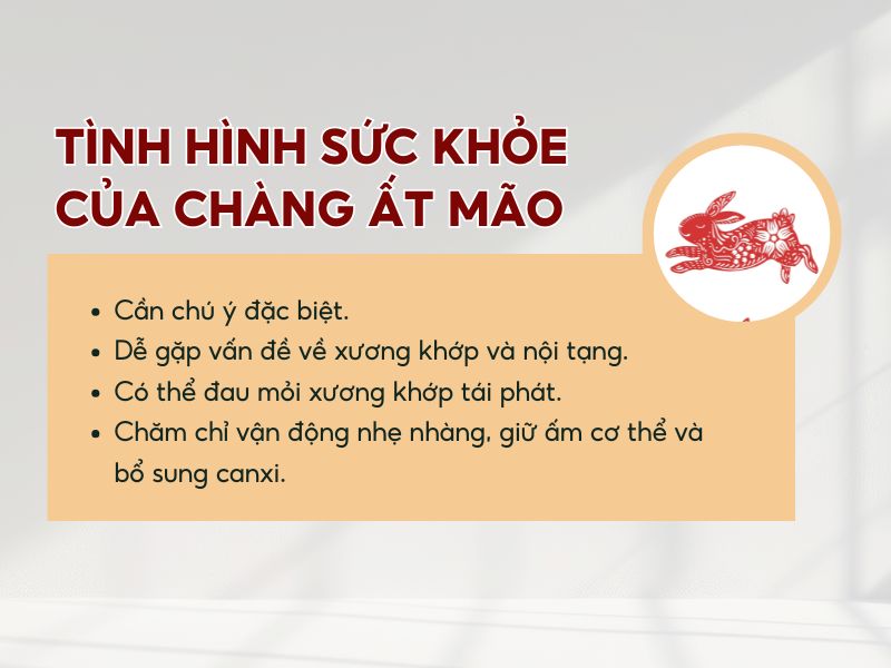 Tuổi Ất Mão nam mạng 1975 chú ý đến sức khỏe trong năm 2026 