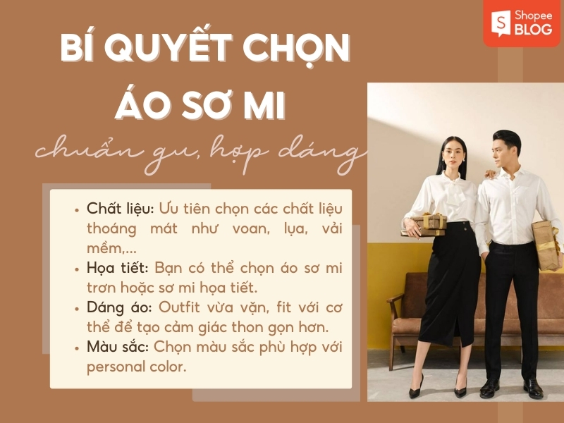  Bí quyết chọn áo sơ mi