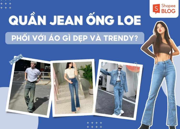 quần jean ống loe phối với áo gì