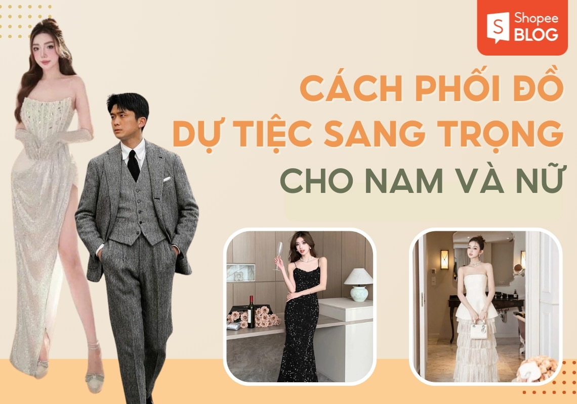 cách phối đồ dự tiệc sang trọng
