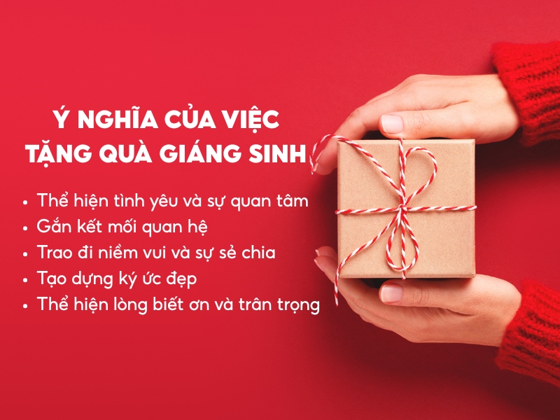 Ý nghĩa của việc tặng quà giáng sinh