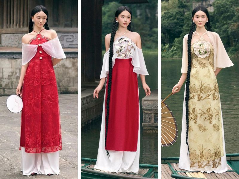 Gợi ý outfit Tết cho nữ với áo yếm