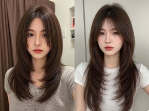 Tóc layer hai mái trẻ trung năng động 