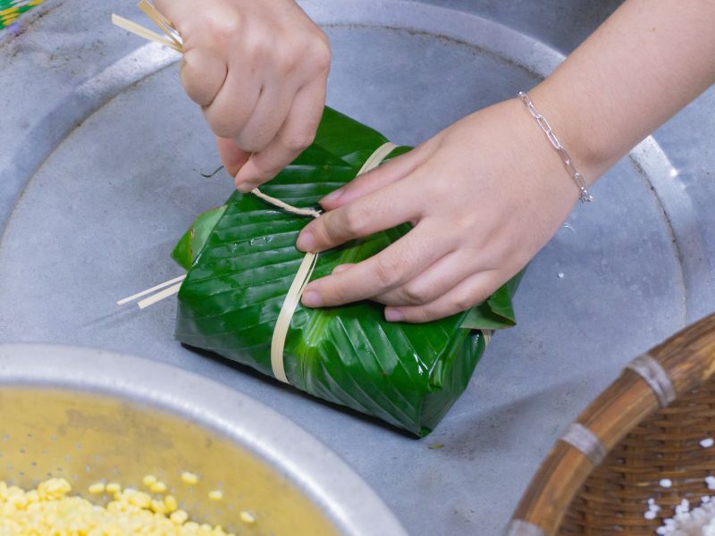 gói bánh chưng