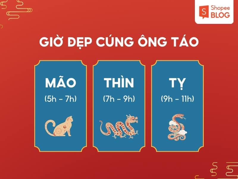 Giờ đẹp cúng ông Công ông Táo